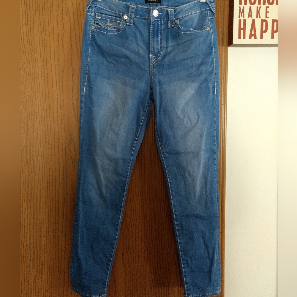 Great shape True Religion Jennie Curvy mid Rise Super Skinny Sz 31